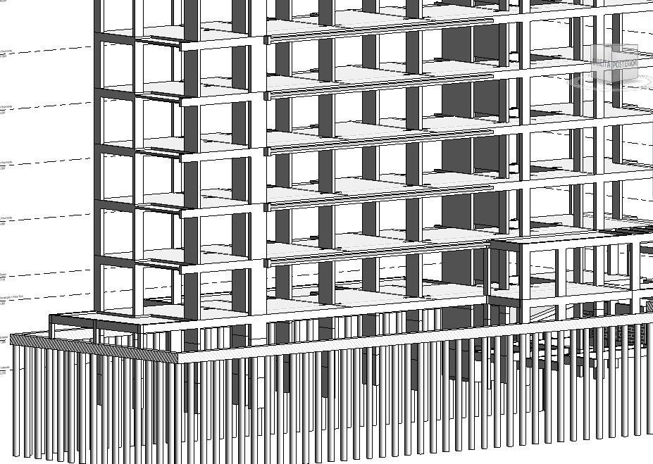 Modelo estrutural do Edifício Jardim Botânico
