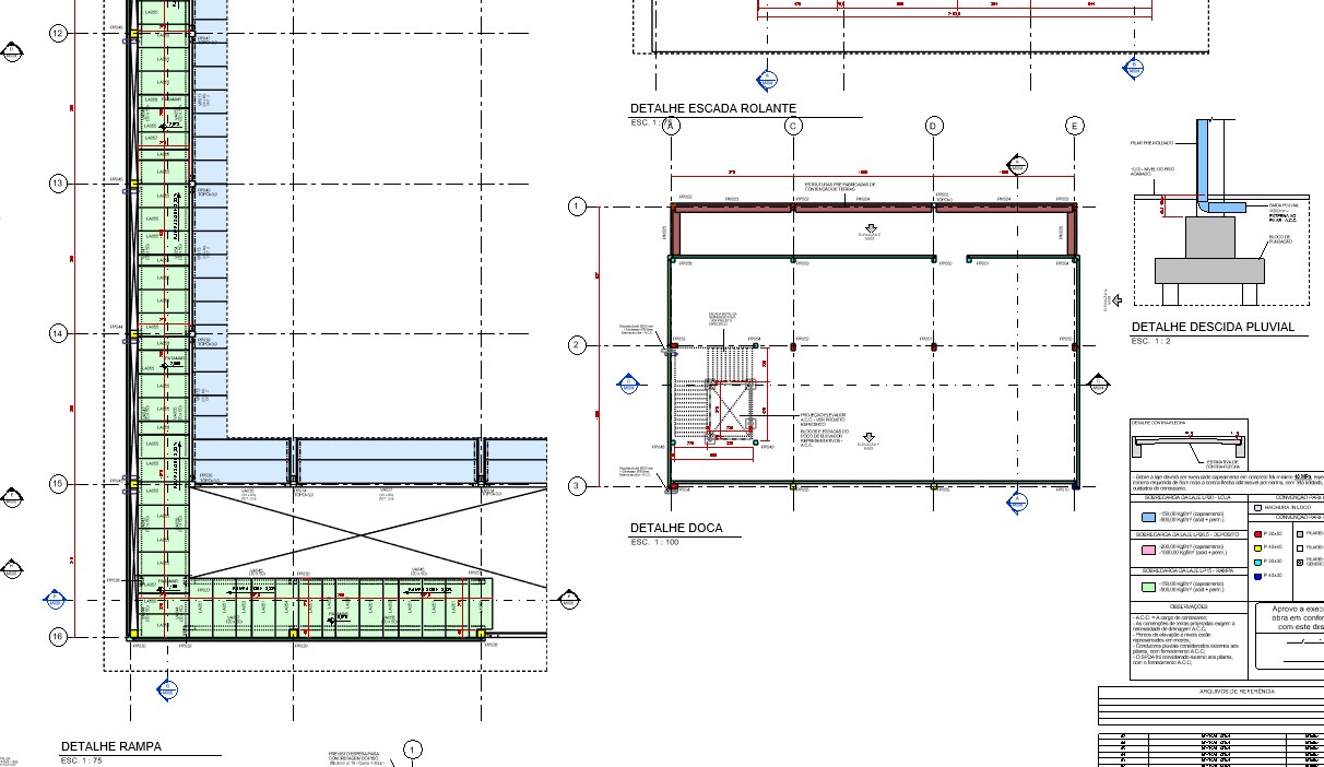 Prancha de detalhes construtivos