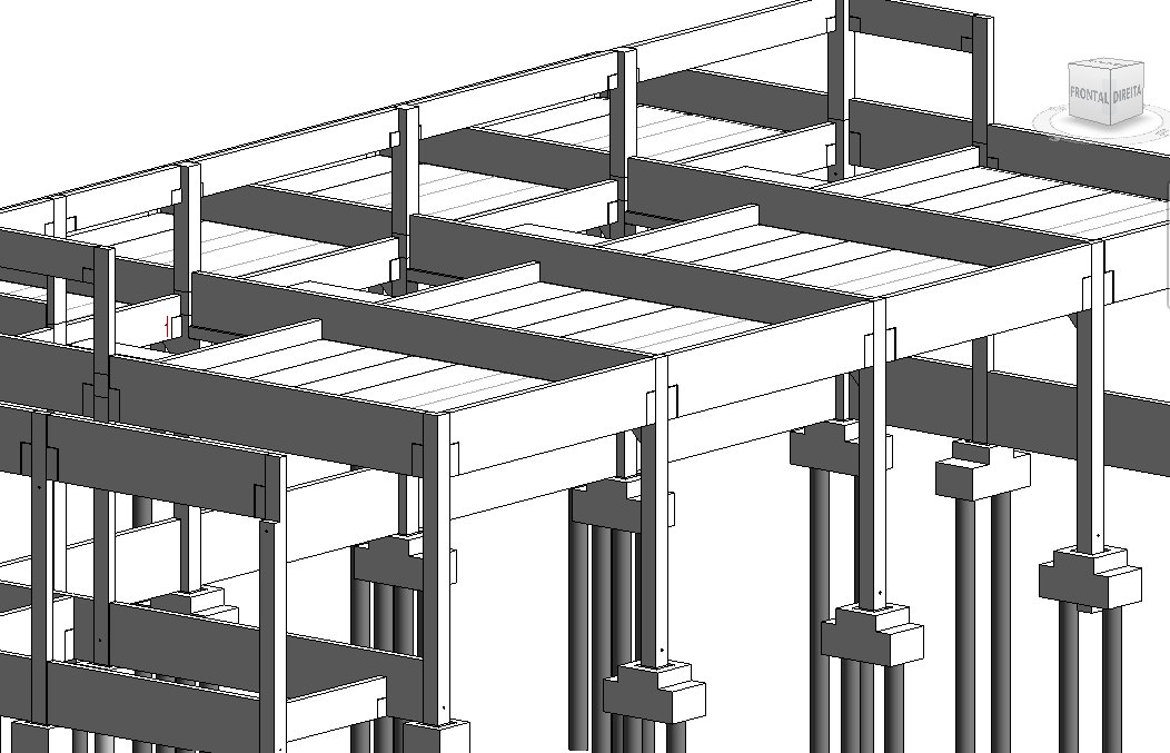 Modelo estrutural da Central de Utilidades da Neodent